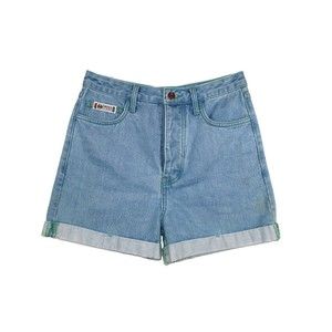 Vintage Cross Colours Jean Shorts 90s Street Wear Post Hip Hop Reggae Rave 26